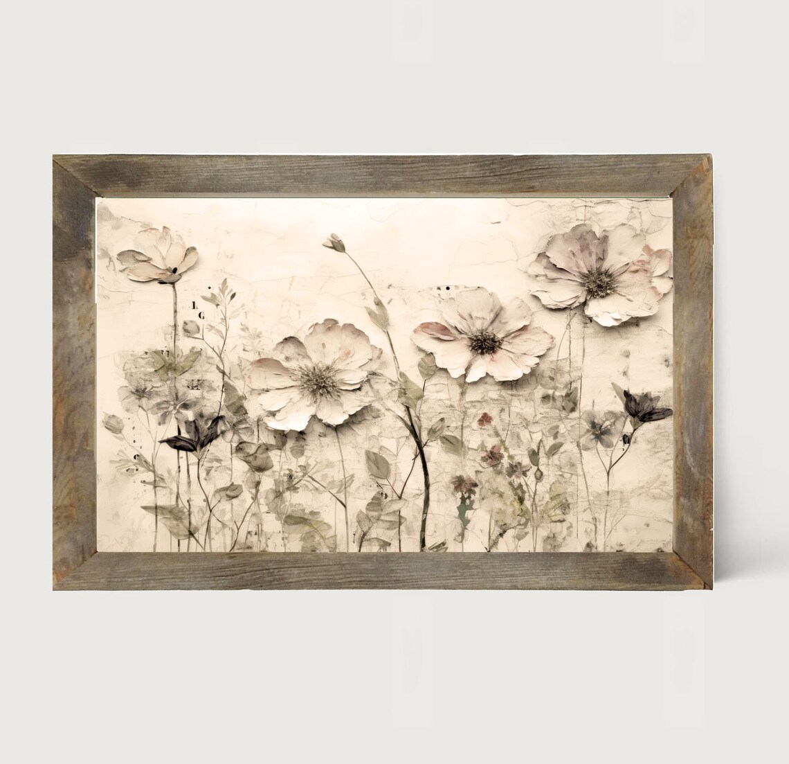 Monochrome Flowers Botanical Art Print, Kitchen Decor - Image 2