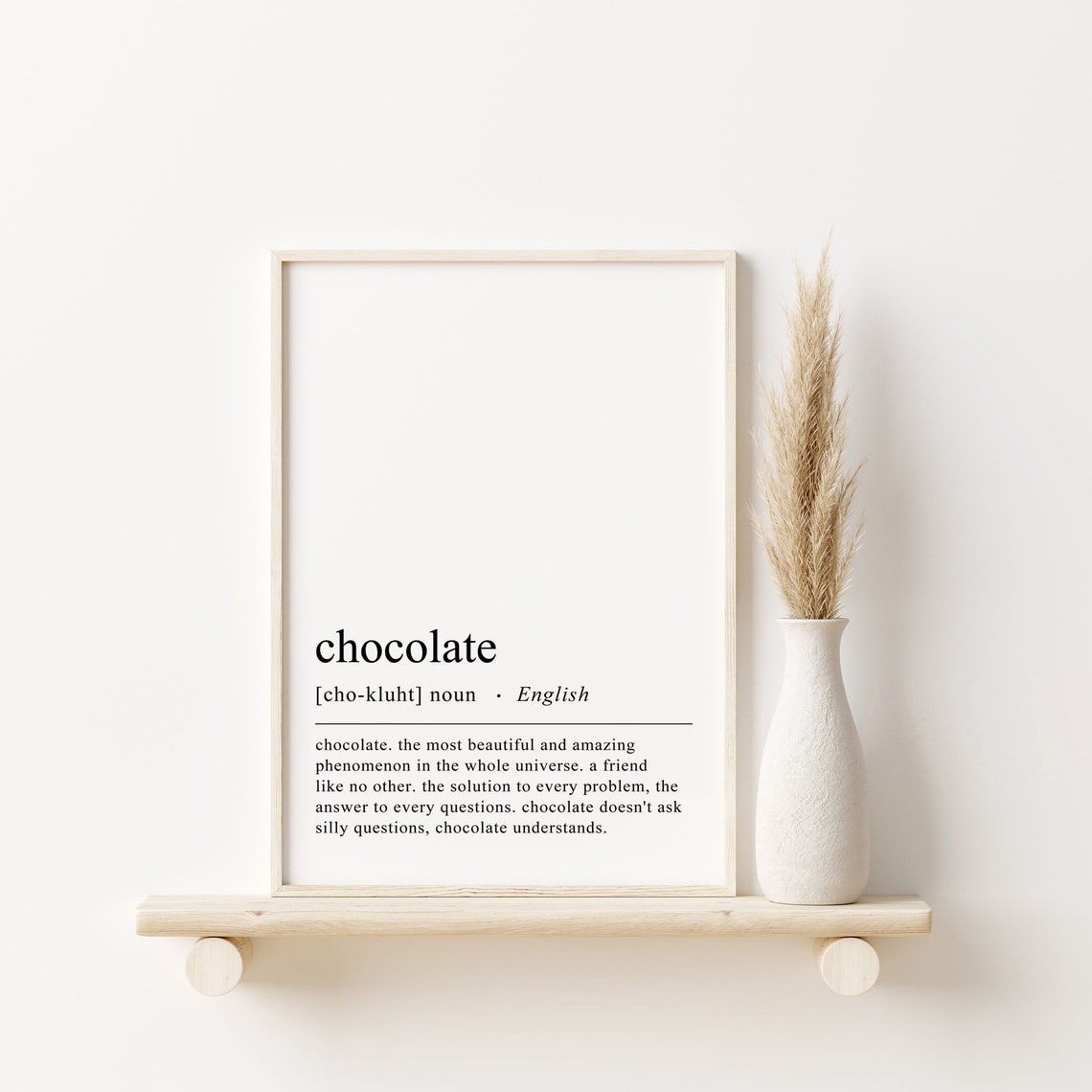 Chocolate Dictionary Definition Funny Gift for Chocolate Lovers Poster - Image 4
