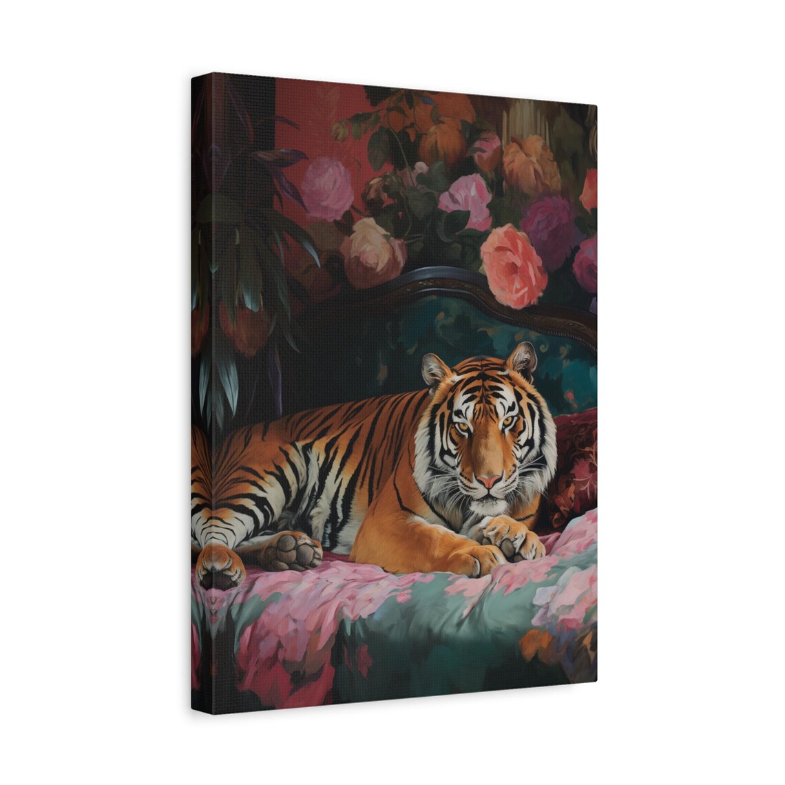 Tiger Wall Art Majestic Tiger Print Large Tiger Artwork Elegant Animal Luxury Tiger Home Decor Tiger Painting - Image 3