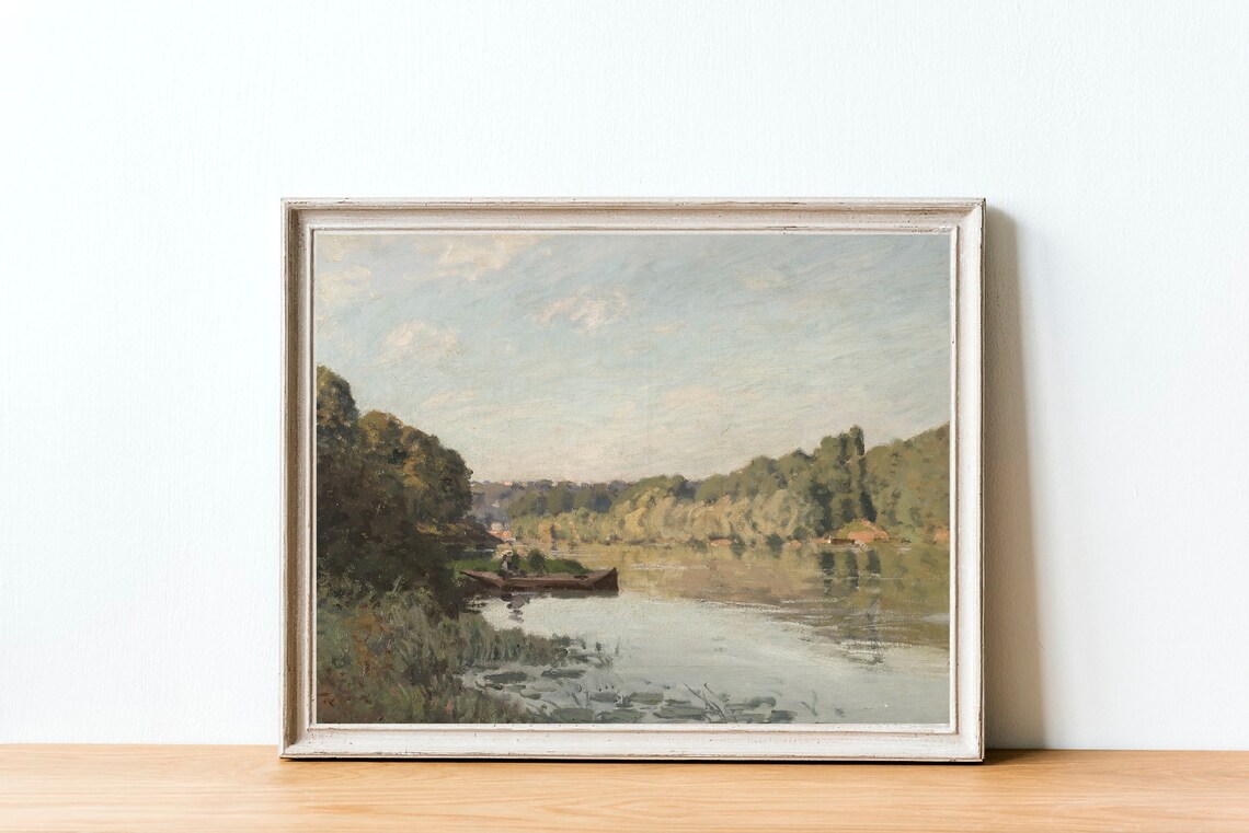 Vintage Oil-Painting Landscape Nature Art Print - Image 4