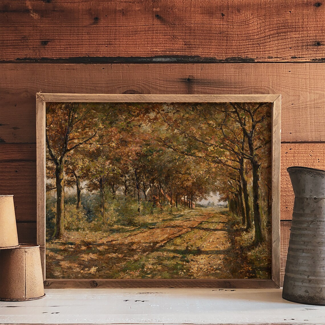 Fall Landscape - Vintage Art - Image 4