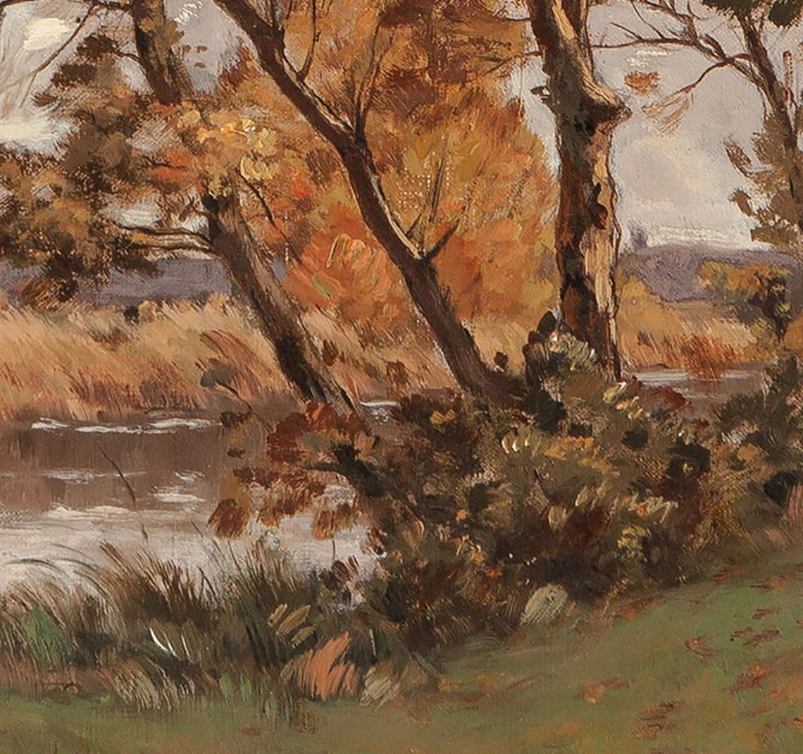 Fall Landscape Painting, Vintage Art Print - Image 3