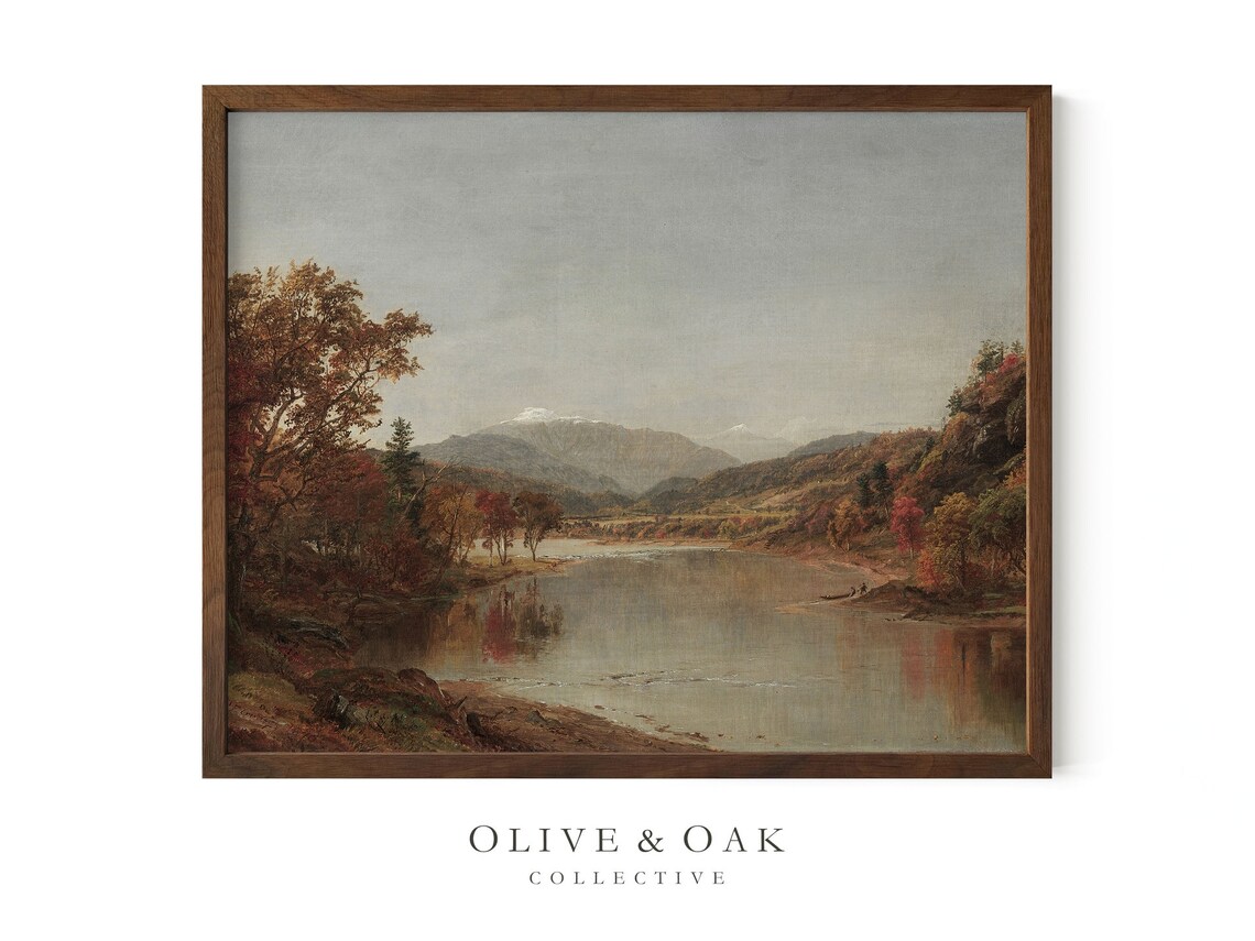 Fall Landscape Painting, Autumn Nature Art Print - Image 2