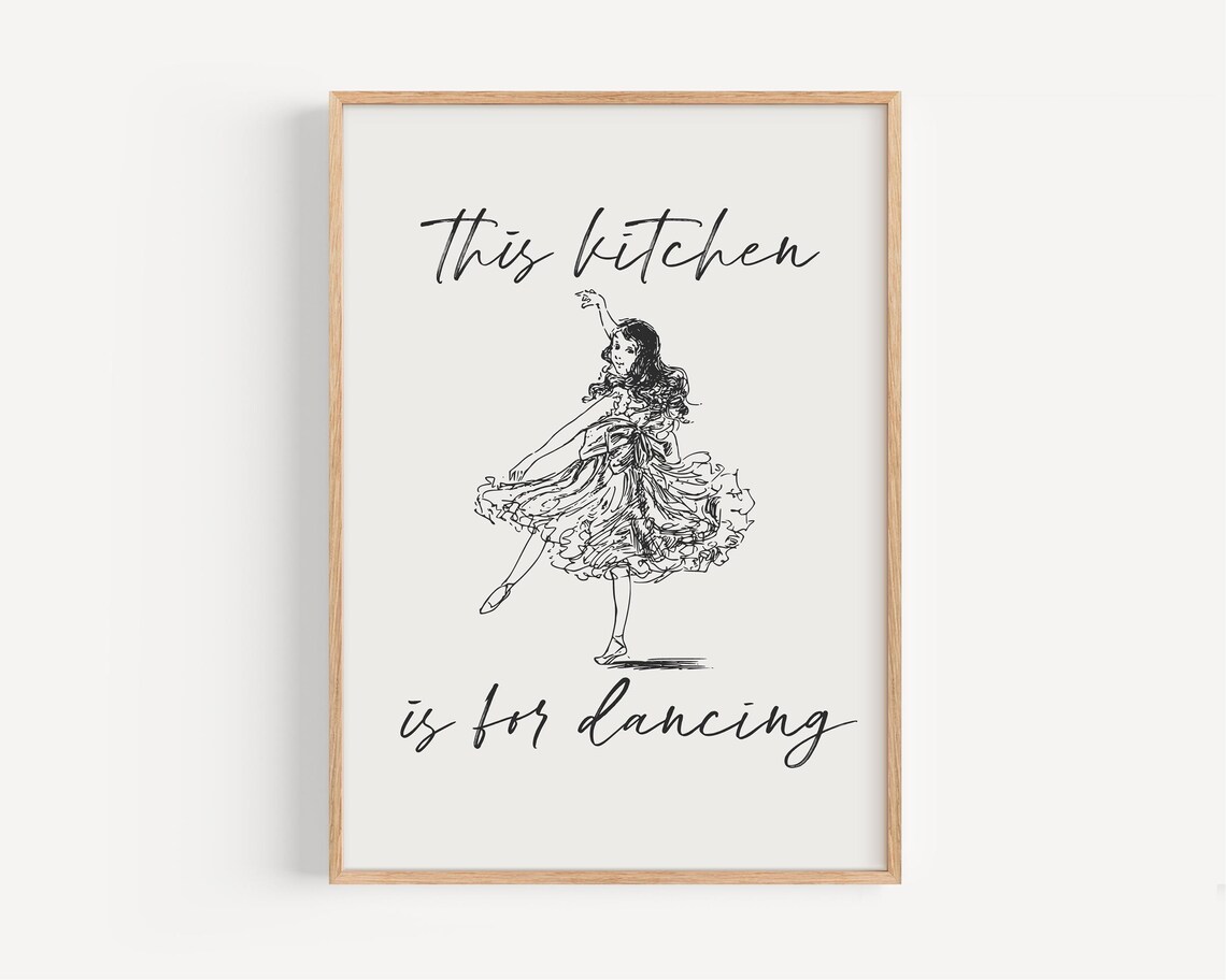 This Kitchen Is For Dancing, Cute Kitchen Decor