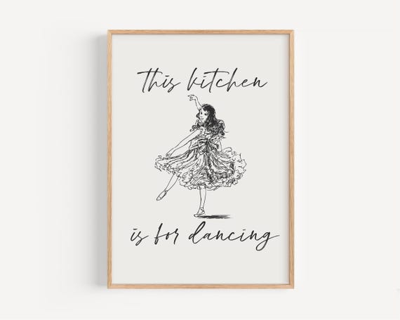 This Kitchen Is For Dancing, Cute Kitchen Decor
