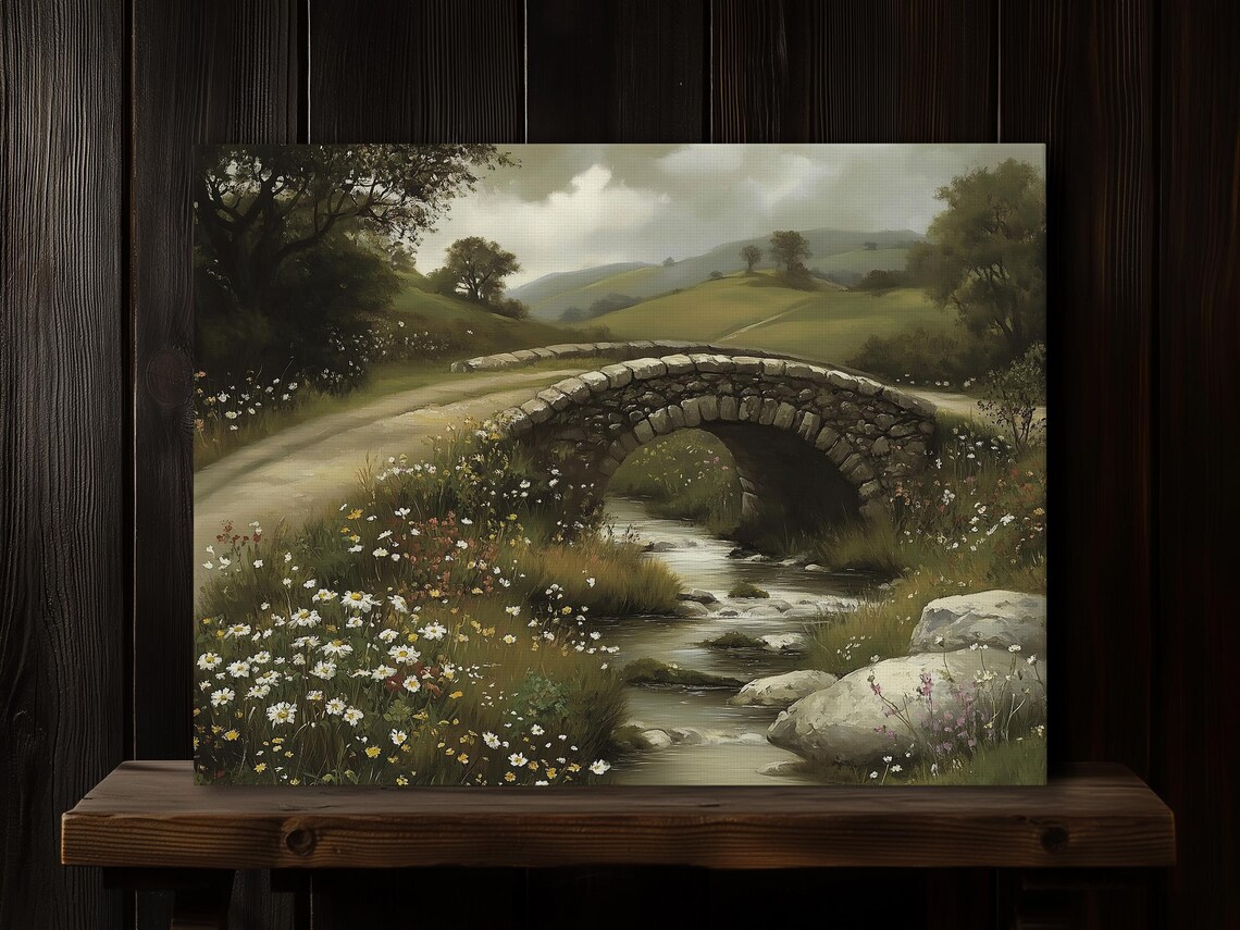 Stone Bridge Irish Countryside Art Print