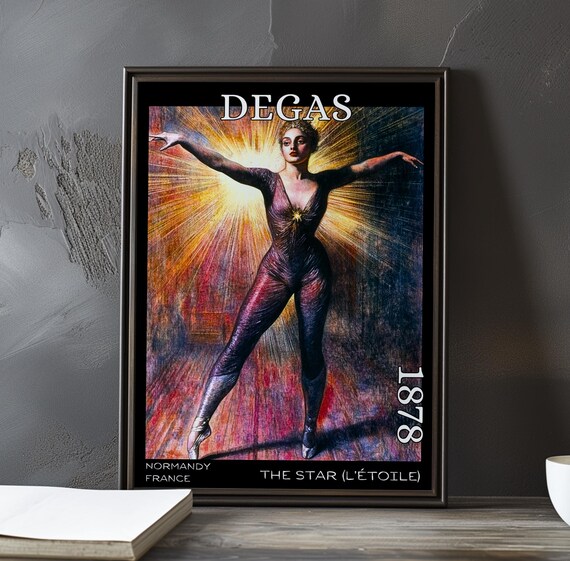 Star Dancer Facing the Audience Degas-Style Spotlight Poster