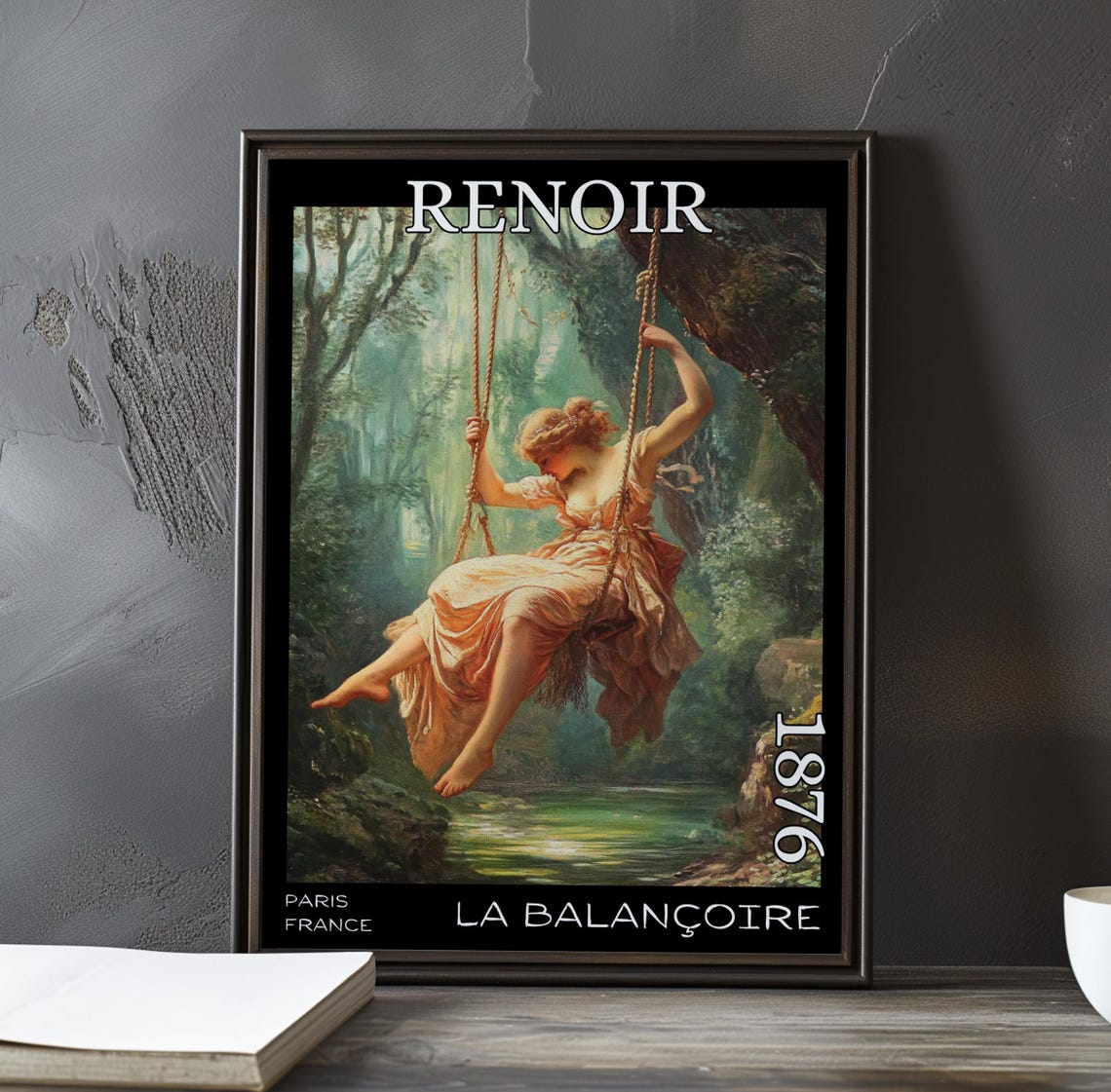 Pierre Auguste Renoir La Balancoire 1876 Stream Swing Poster