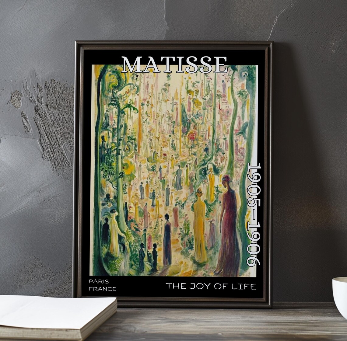 The Joy Of Life 19051906 Henri Matisse Print Poster Fauvist Nude Landscape Vibrant Figures French Post Impressionism Bold Colour Art