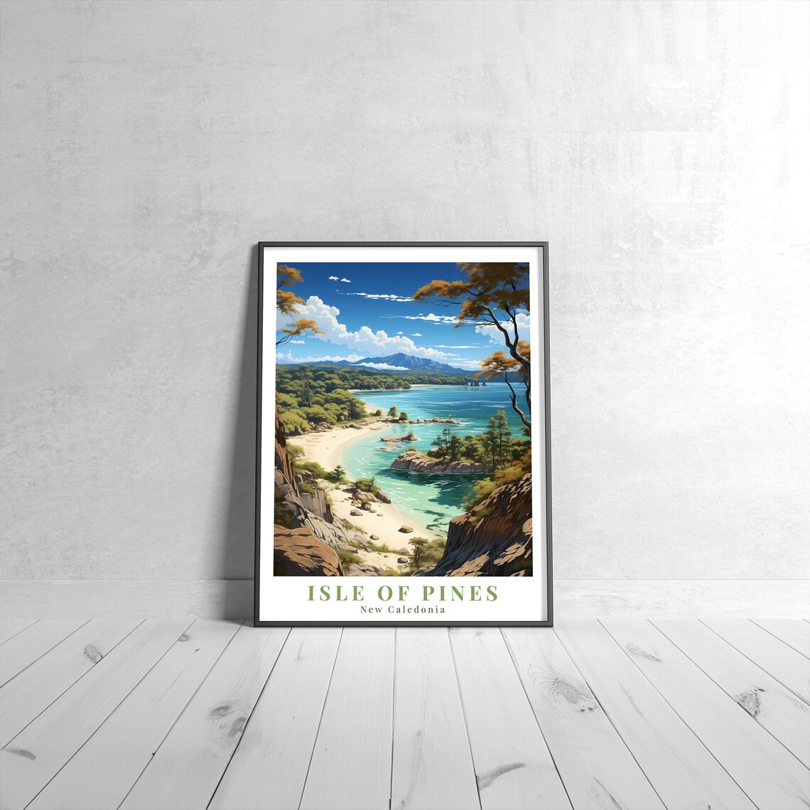 Isle Of Pines Vintage Travel Poster, New Caledonia