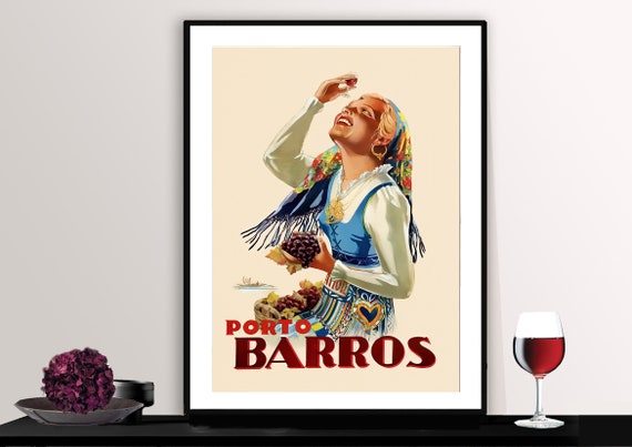 Porto Barros Pinto Vintage Fooddrink Poster Poster Paper Or Print Gift Idea Wall Decor