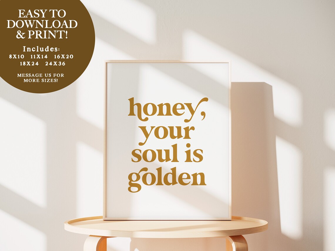 Boho Girls Print, Gold Nursery Art Print - Image 2