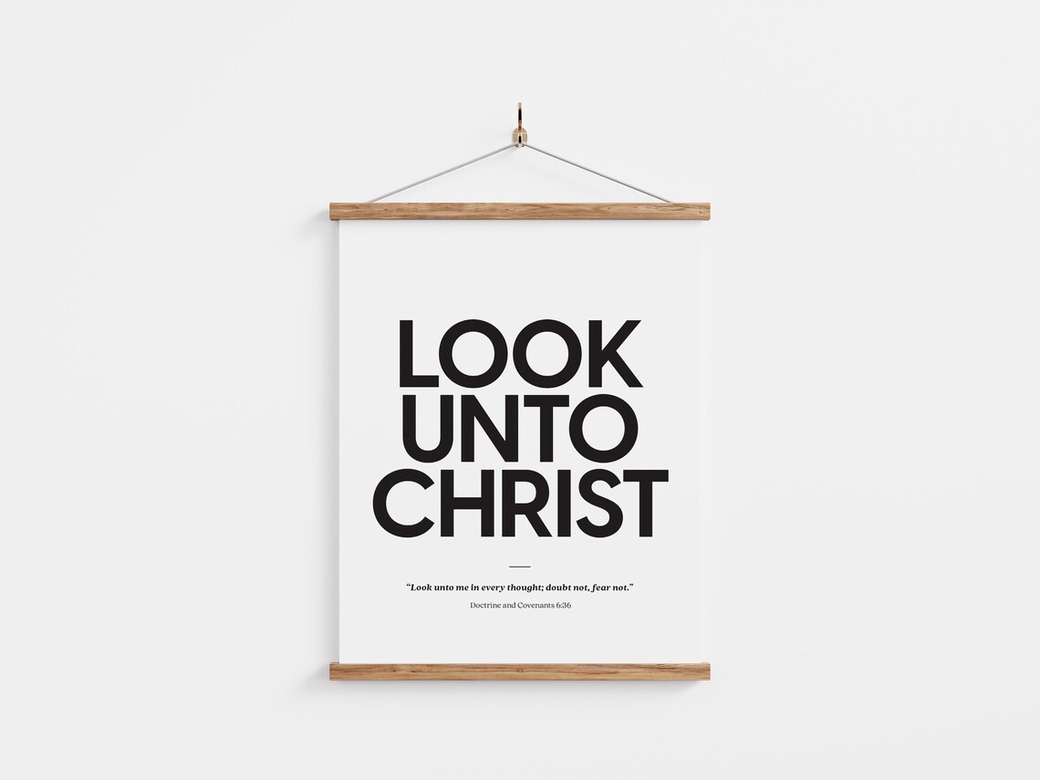 Look Unto Christ 2025 LDS Youth Theme Art Print