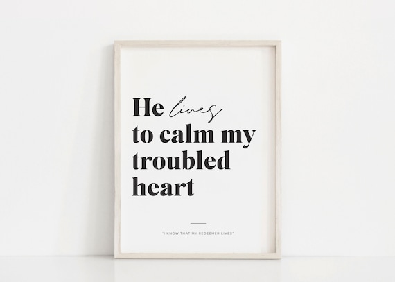 I Know That My Redeemer Lives LDS Quote Poster