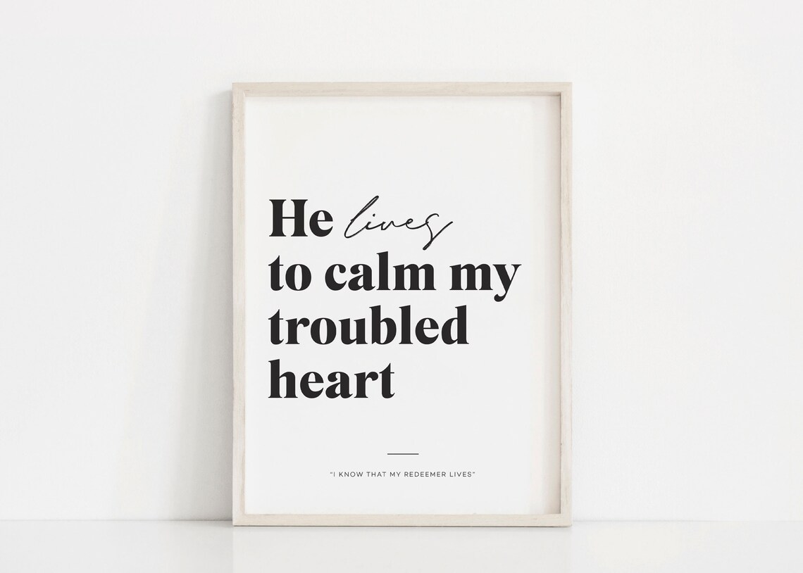 I Know That My Redeemer Lives LDS Quote Poster
