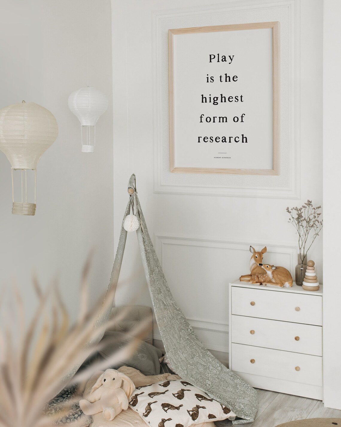 Boho Montessori Playroom Wall Decor Poster Print - Image 2