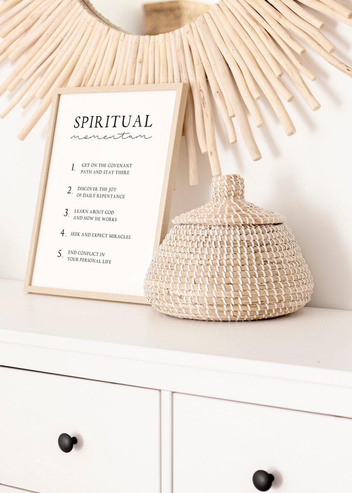 Spiritual Momentum Latter Day Saint Quote Art Print - Image 2