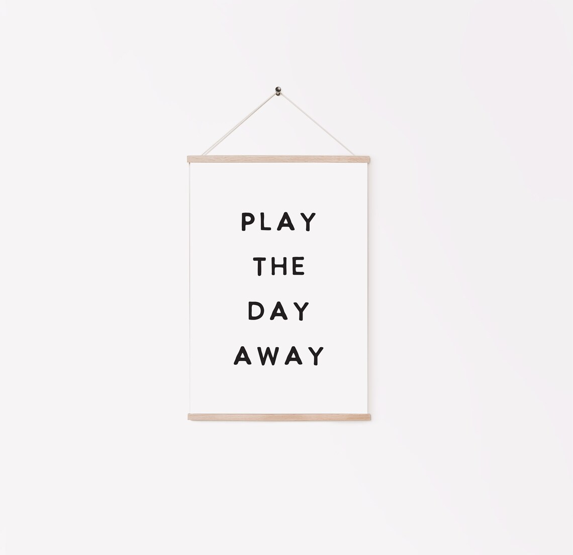 Play The Day Away Playroom Quote Art Print - Image 2