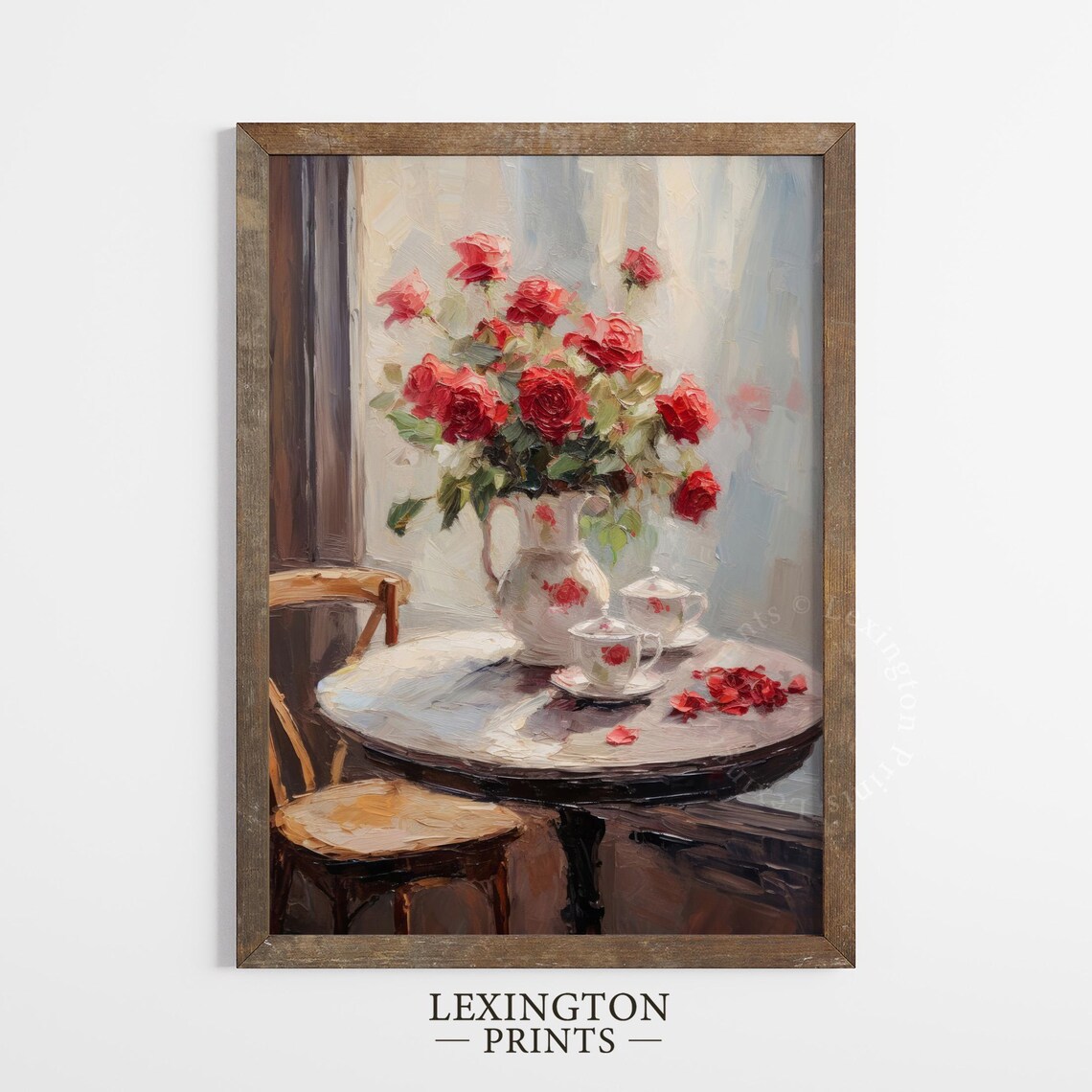 Red Roses Art Print, Valentine Wall Decor - Image 6
