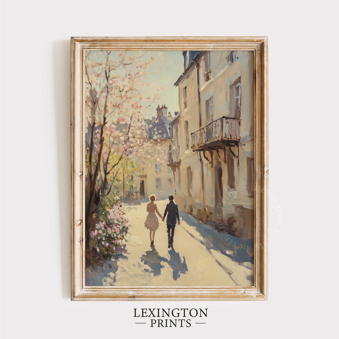 Couple Holding Hands Print, French Country Decor - Image 5