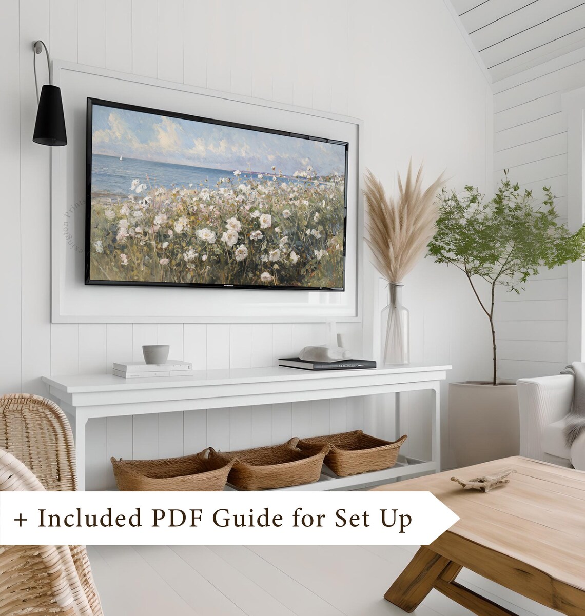 Coastal Wildflower Beach Decor Vintage Art Print - Image 7