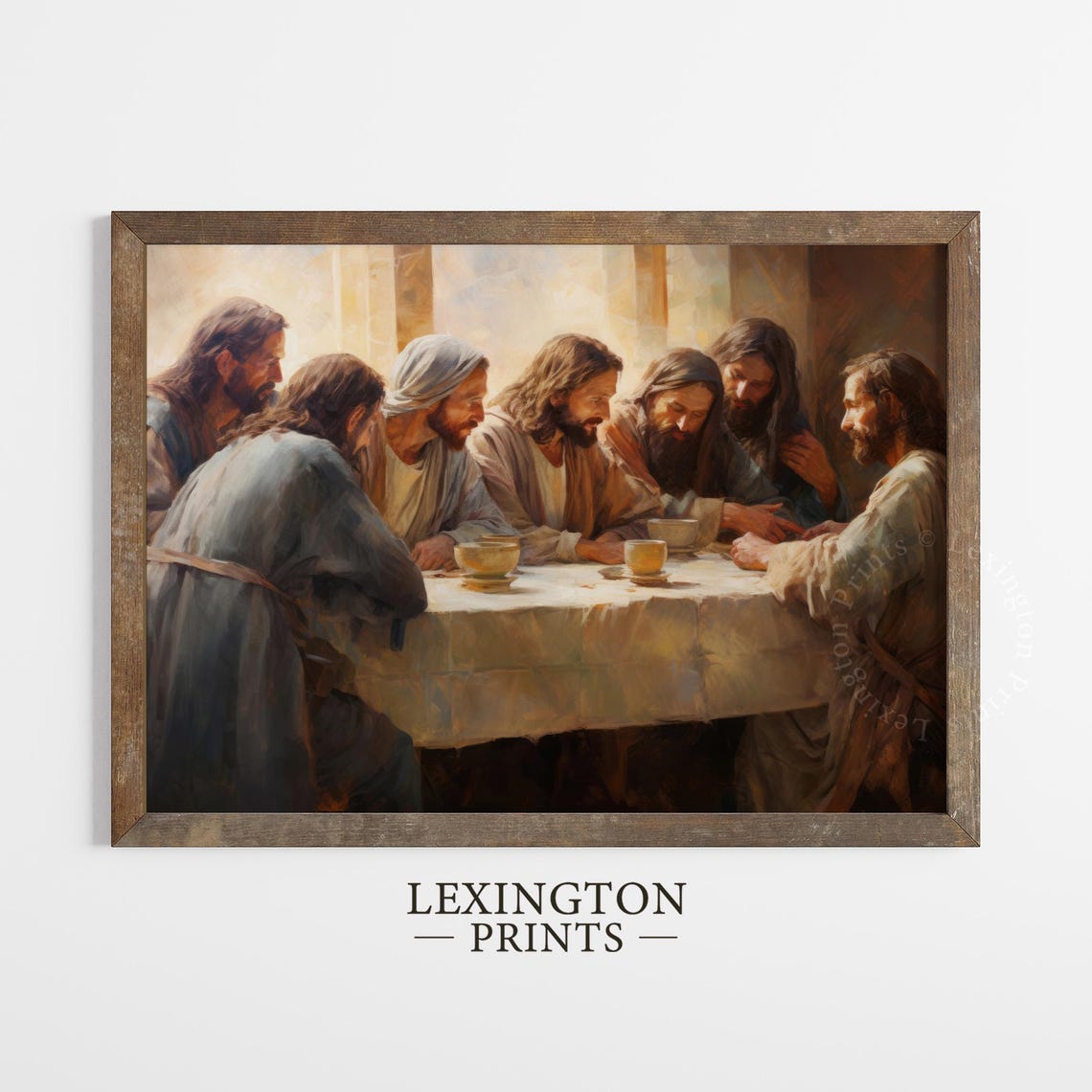 Jesus With Apostles Christian Wall Art Christian Art Jesus Art Christian Print Religious Art Oil Painting Jesus Art Christian 388 - Image 5
