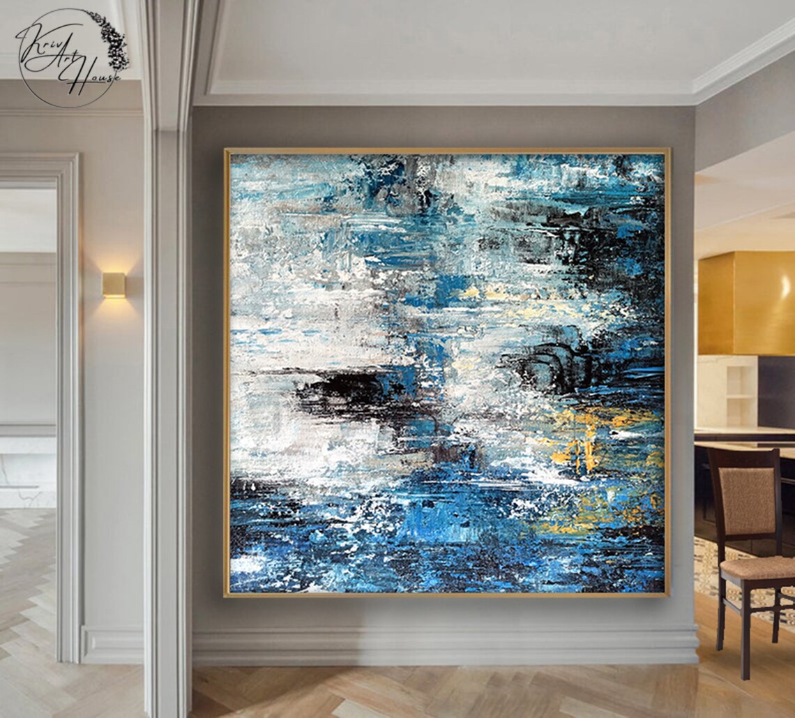 Abstract Palette Knife Painting, Wall Art Print - Image 4