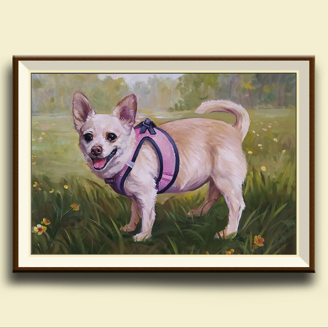 Portrait Of A Dog Portrait Of A Pet Personal Portrait Of A Dog Portrait Oil On Portrait Of A Handmade Pet Portrait As A Gift