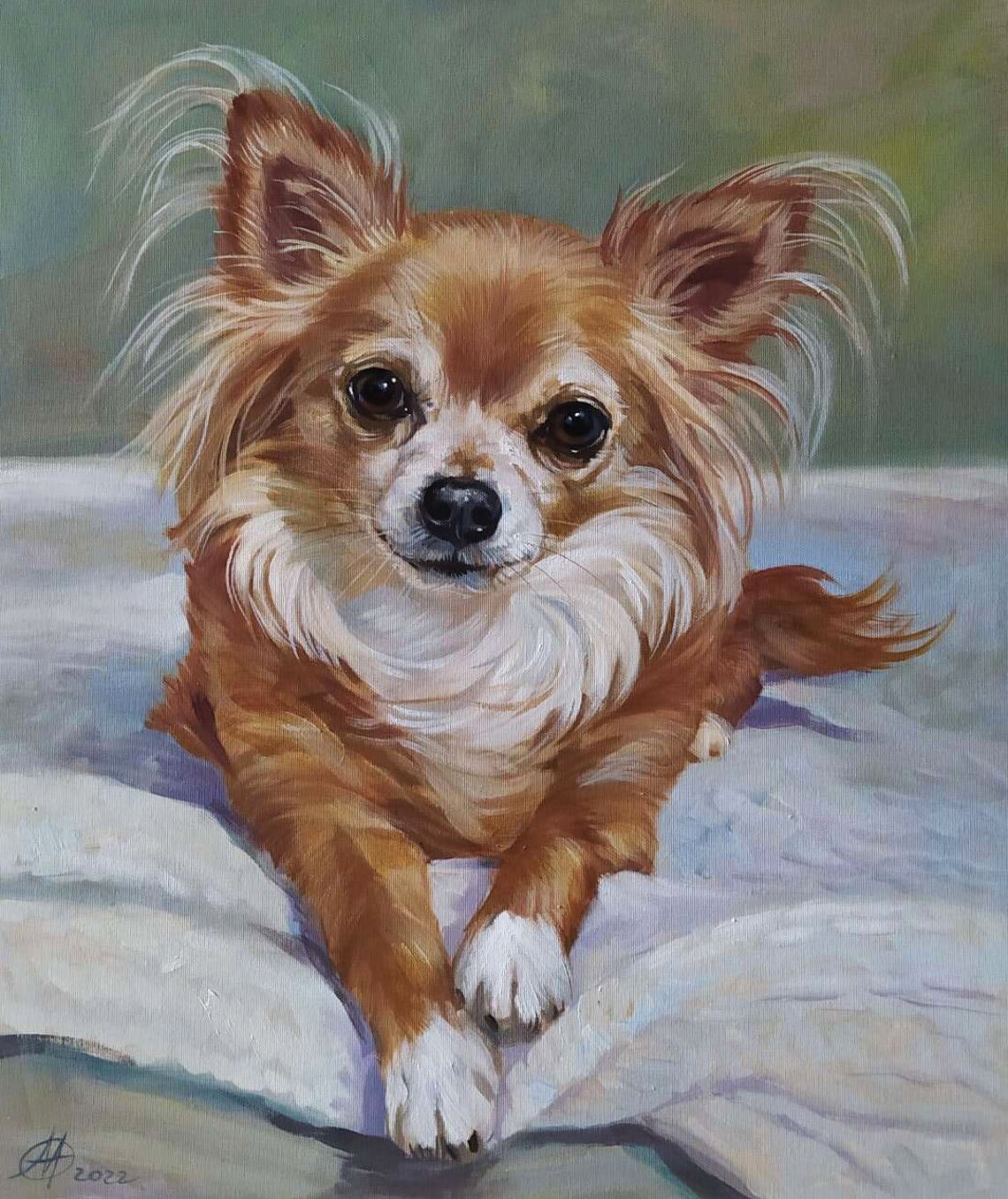 Custom Pet Portraits Oil Painting, Dog Portraits - Image 3
