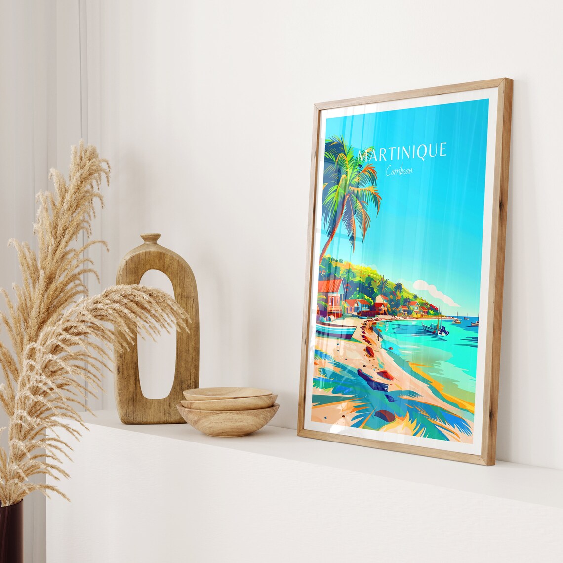 Martinique Travel Poster, Caribbean Travel Poster - Image 2