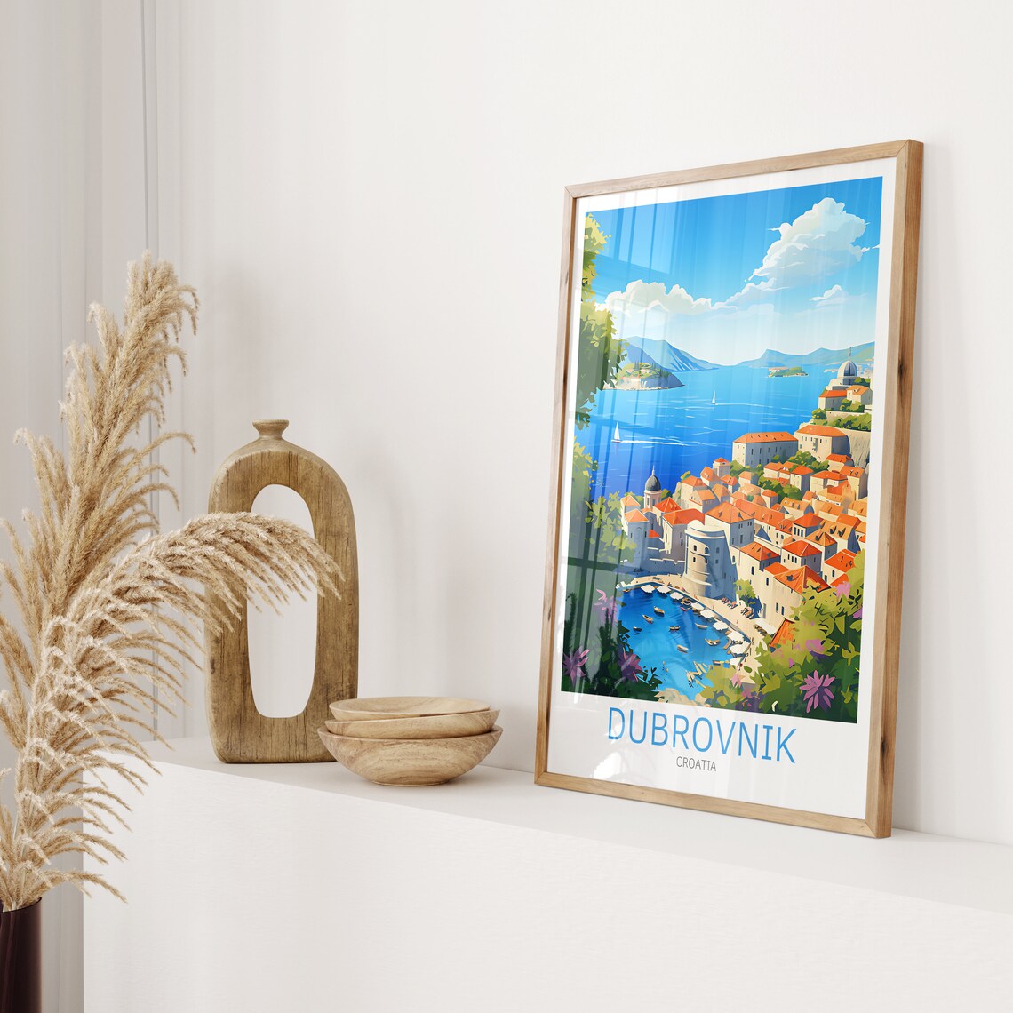 Dubrovnik Vintage Travel Poster, Croatia Travel Poster - Image 2
