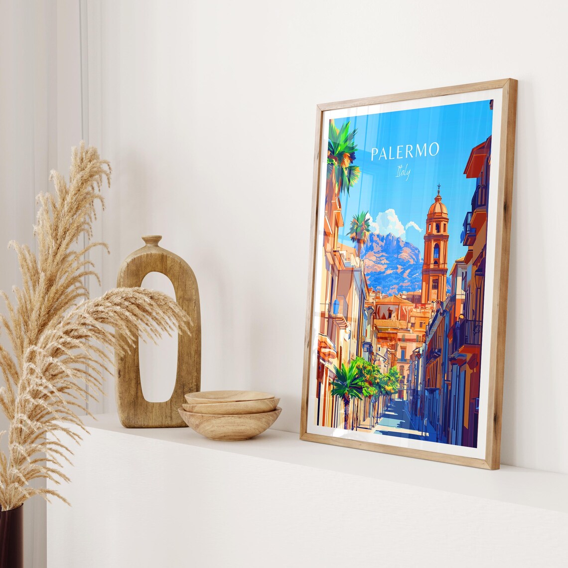 Palermo Travel Poster, Italy Wall Art Print - Image 2