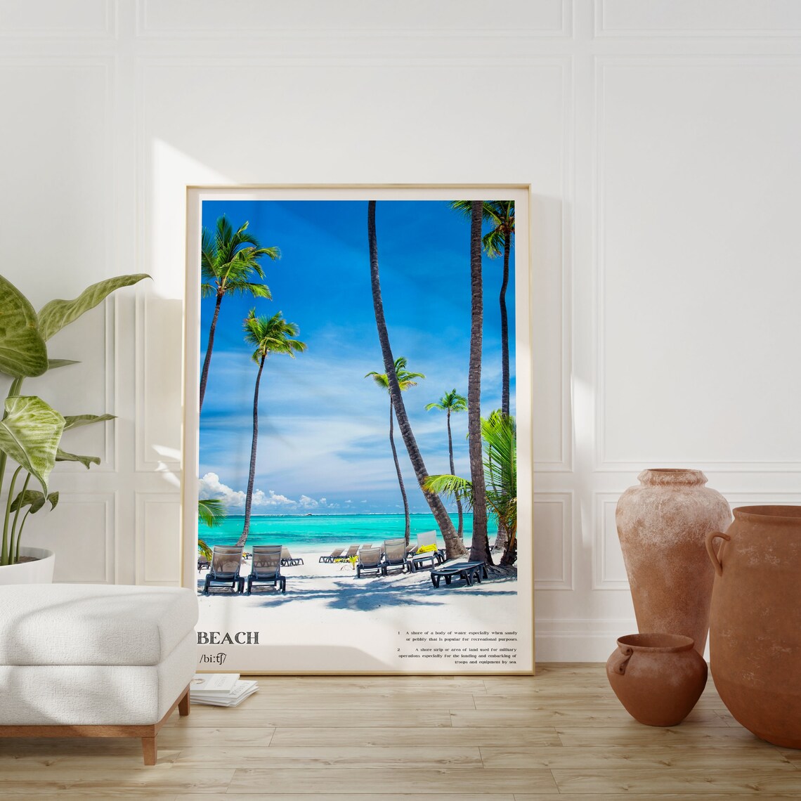 Coastal Beachy Summer Beach Photography Art Print - Image 2