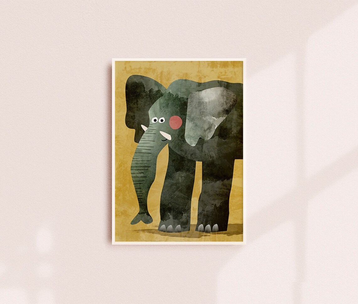 Elephant Nursery Print, Nursery Wall Art Print - Image 3