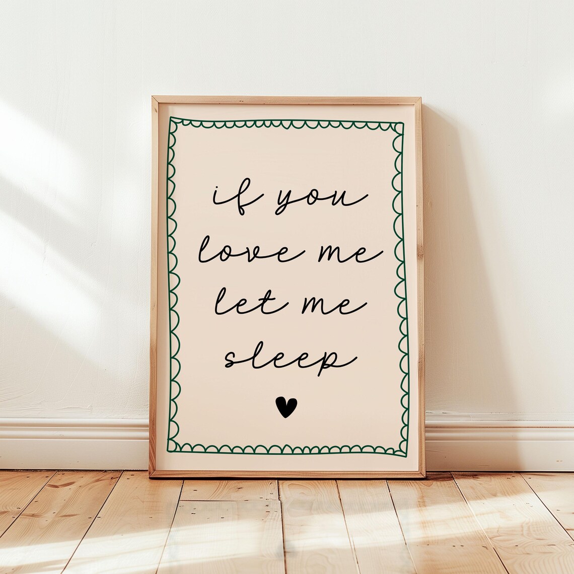 If You Love Me Let Me Sleep Poster, Funky Preppy - Image 2