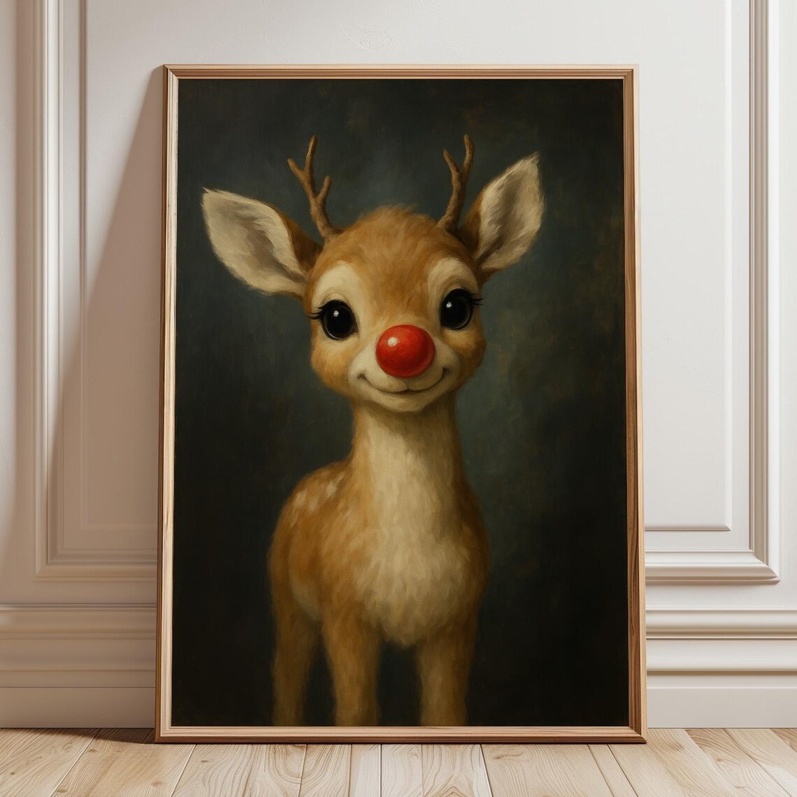 Rudolph The Red-Nosed Reindeer Christmas Art Print