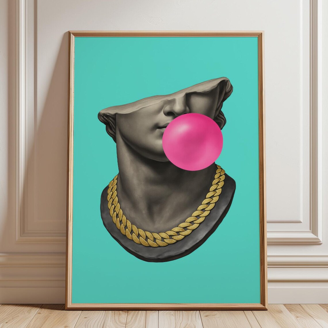 Mint Condition Greek Statue Bubblegum Vaporwave Pop Art Poster