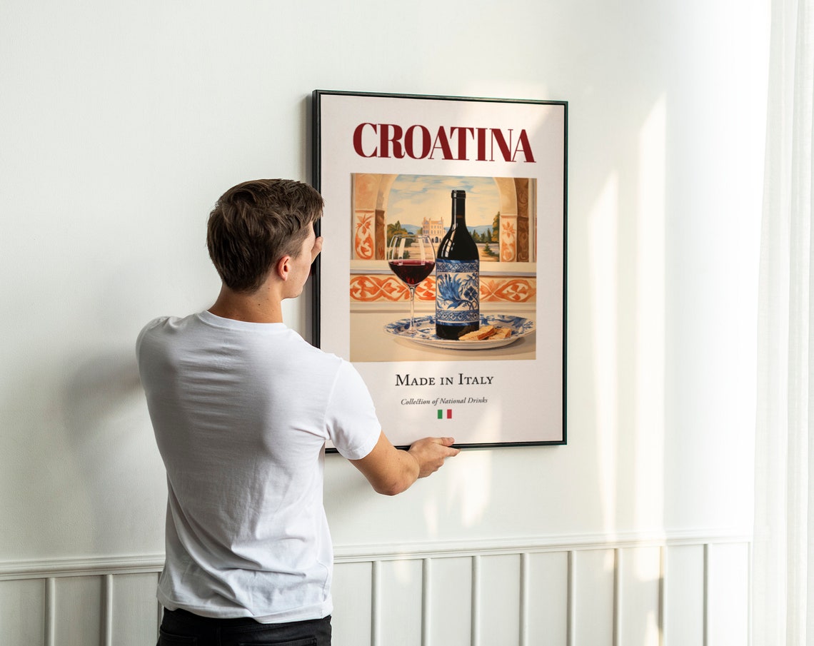 Croatina on Maiolica Tile, Italian Drink Poster - Image 2