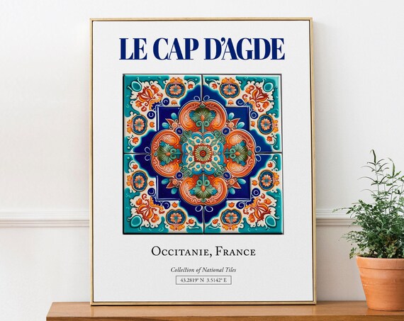 Le Cap Dagde Occitanie France Travel Poster