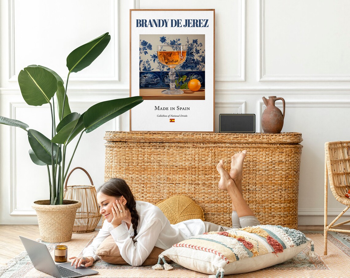 Brandy De Jerez On Maiolica Tile Poster, Spanish Beverage - Image 2