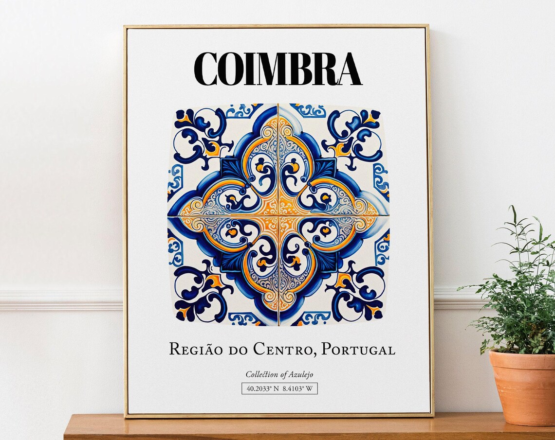 Coimbra Regio Do Centro Portugal Travel Poster