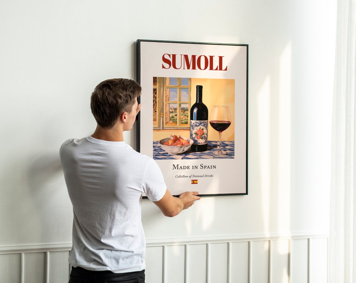 Sumoll on Maiolica Tile, Catalonia Beverage Poster - Image 3
