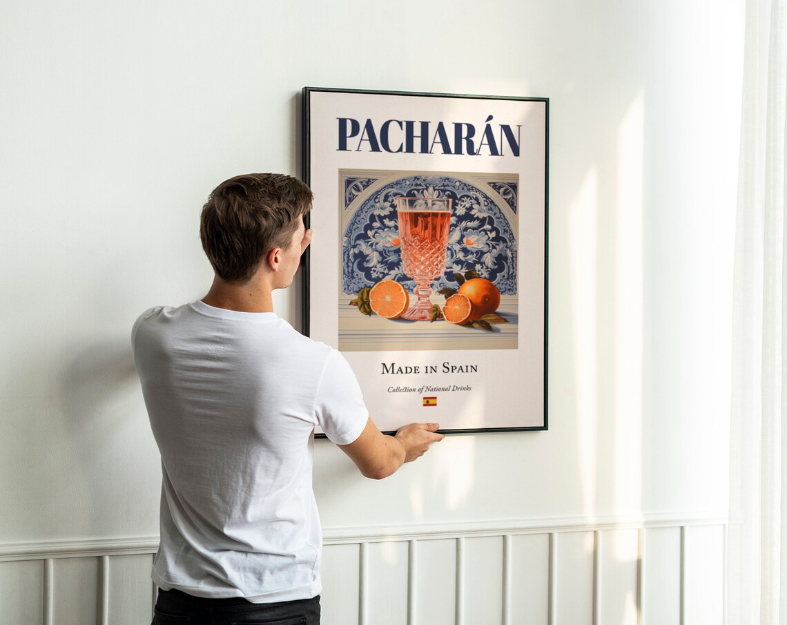 Pacharn On Maiolica Tile Beverage Art Print, Spanish - Image 3