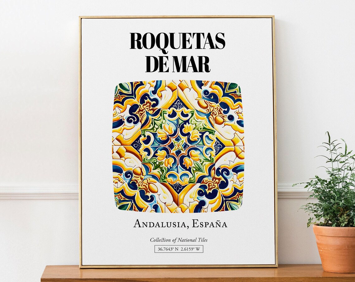 Roquetas De Mar Andalusia Spain Travel Poster