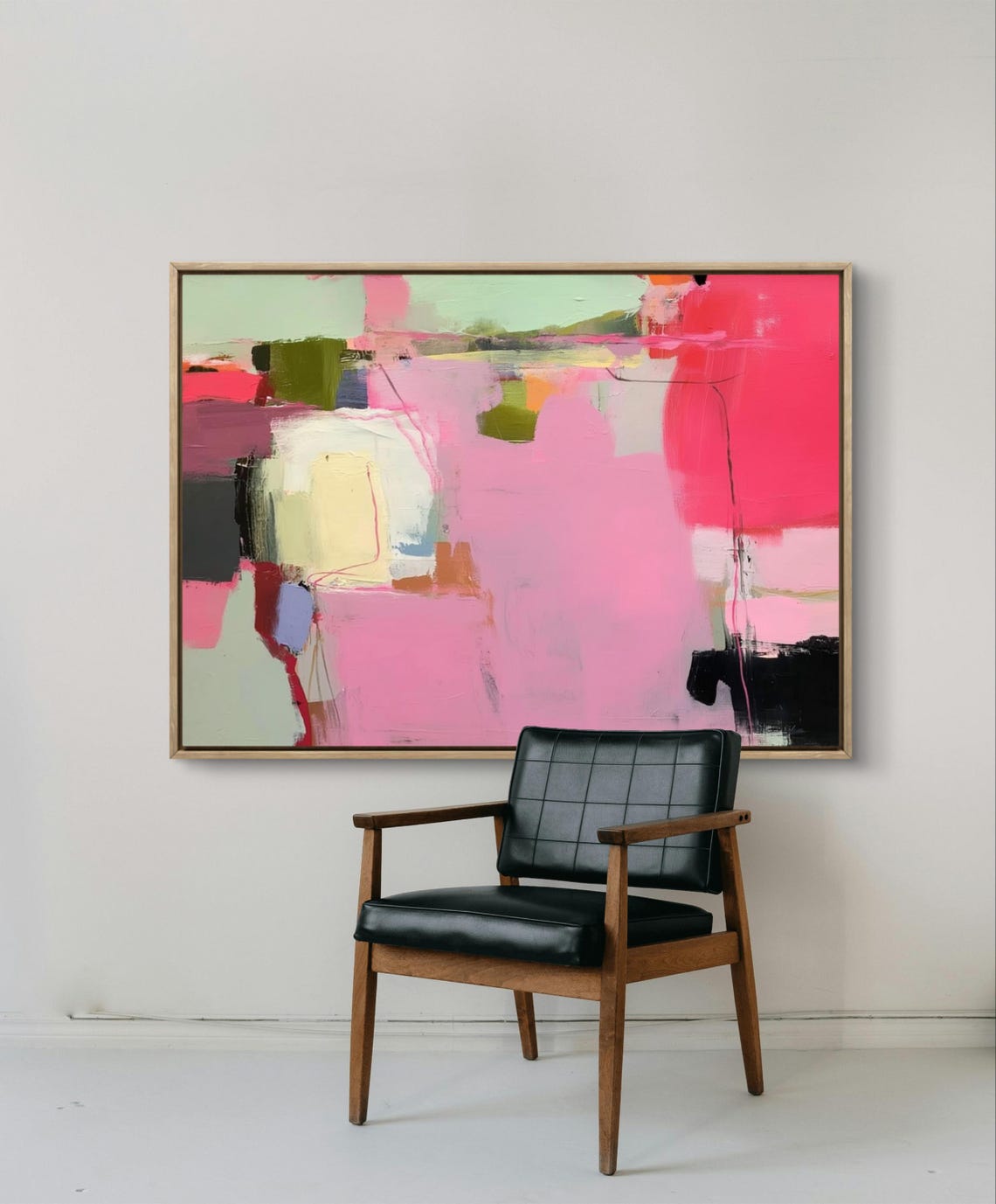 Colorful Abstract Art Print Large Neutral Wall Decor Prints