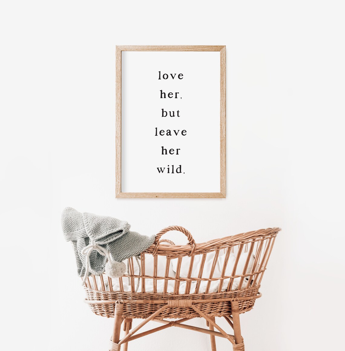 Love Her But Leave Her Wild Boho Nursery Art Print - Image 2