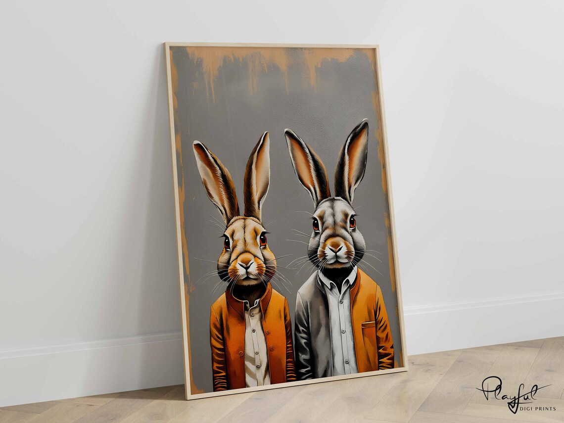 Modern Rabbit Farmhouse Wall Decor, Spring - Image 5