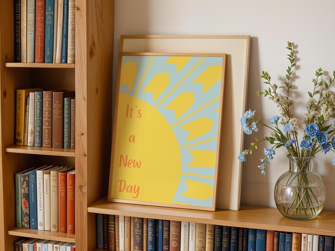 It's A New Day Motivational Quote Art Print