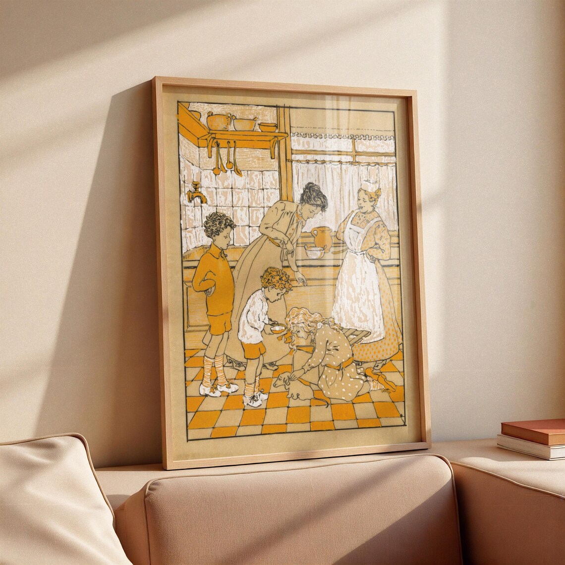 A Frame Mockup, Neutral Living Room Scene - Image 3