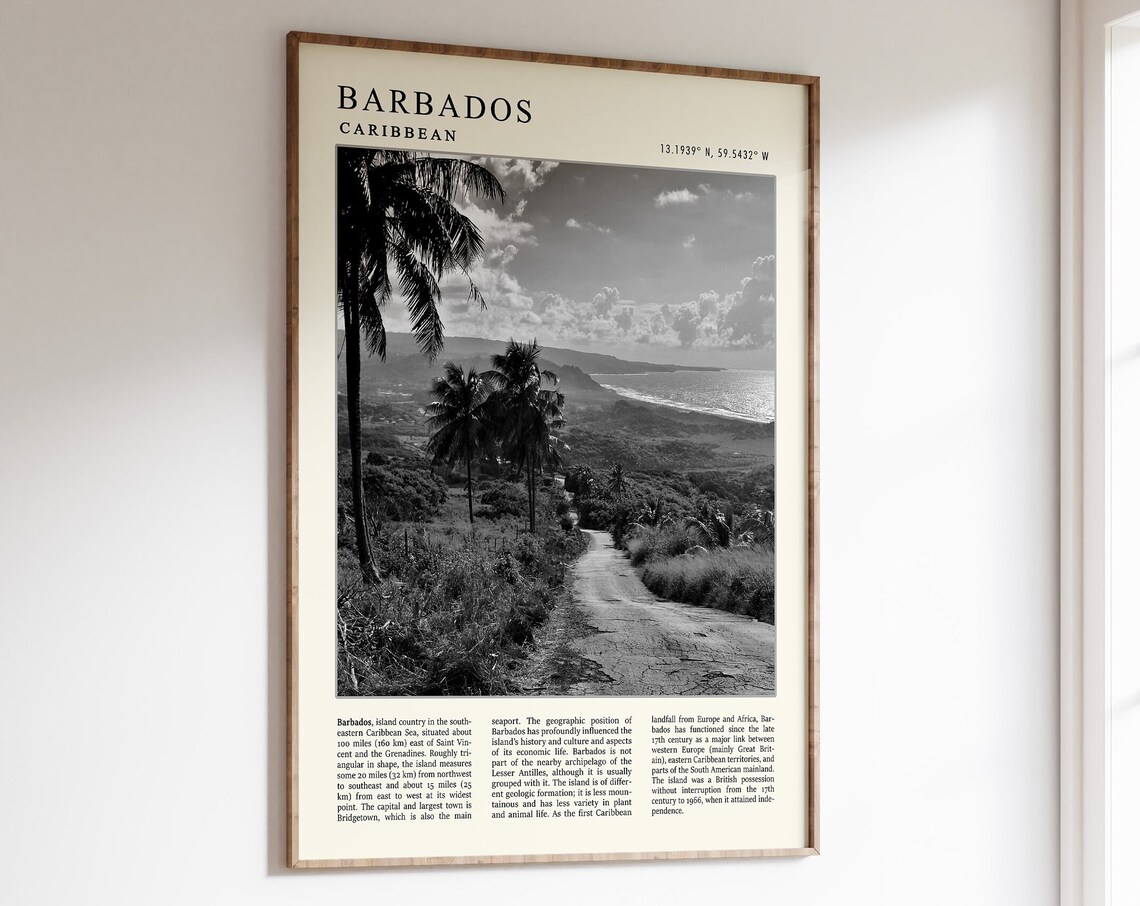 Barbados Vintage Travel Poster Art Print